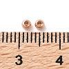 Rack Plating Brass Spacer Beads KKB-I709-03B-RG-3