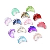 Transparent Spray Painted Glass Beads GLAA-I050-04-1