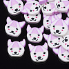 Handmade Polymer Clay Puppy Cabochons X-CLAY-S091-021-1