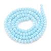 Opaque Solid Color Glass Beads Strands X-EGLA-A034-P4mm-D06-2