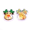 PVC Plastic with Plastic Paillette Cabochons KY-CJC0004-07-1