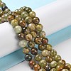 Natural Green Garnet Beads Strands G-Z034-B14-01-2