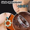 56pcs 7 styles Natural Howlite & Synthetic Turquoise & Synthetic Malachite Cabochons G-AR0006-07-5