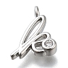 Brass Micro Pave Cubic Zirconia Pendants KK-B132-12P-K-2