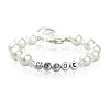 Trendy Glass Pearl Beaded Bracelets for Girls BJEW-PJB804-1