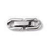 Non-Tarnish 304 Stainless Steel Fold Over Clasps STAS-G307-11A-P-1