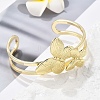 Butterfly Brass Cuff Open Bangles BJEW-M060-01G-02-1