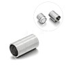Tarnish Resistant Matte 304 Stainless Steel Column Magnetic Clasps with Glue-in Ends LS-STAS-E089-03D-1