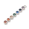 Brass Micro Pave Cubic Zirconia Pendants KK-A295-06C-P-2