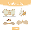 16Pcs Bowknot Enamel Pins JEWB-FH0002-01B-2