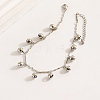 Casual Brass Bell Charm Bracelets for Women KZ9696-1