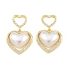 Brass Micro Pave Clear Cubic Zirconia Pendants PL-CBAC2C0-01G-1