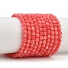 Dyed Synthetic Rhodochrosite Beads Strands GG-CBA0389-A03-4mm-2