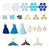 Ocean Theme Beads & Charms DIY Jewelry Making Finding Kit DIY-FS0002-18-2