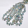 Electroplate Glass Beads Strands EGLA-A001-6x12mm-H03-2