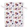 Christmas Theme Cloth Printed Storage Bags ABAG-F010-02C-06-1