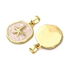 Brass Enamel Pendants KK-F911-01B-G03-2