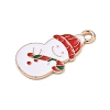 Christmas Alloy Enamel Pendants ENAM-I071-01KCG-08-2