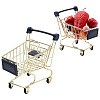 Iron Supermarket Trolley Display Decorations DJEW-WH0042-139G-1