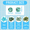 200Pcs 4 Styles Natural Green Spot Jasper & TaiWan Jade & Dyed Howlite & African Turquoise(Jasper) Beads G-TA0003-05B-4