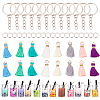 ® Imitation Bubble Tea/Boba Milk Tea Keychain Making Kits DIY-NB0008-01-7