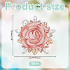 2Pcs Flower Polyester Brooches JEWB-ME0001-12-2