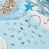 120Pcs 2 Colors Natural Shell Pendants FIND-ME0002-50-5