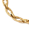 2Pcs 2 Styles 304 Stainless Steel Hollow Cross-Linked Chain Bracelets for Couple BJEW-JB12295-5