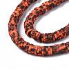 Handmade Polymer Clay Beads Strands CLAY-R089-6mm-160-3