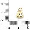 Brass Micro Pave Cubic Zirconia Pendants KK-K417-17G-3