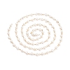 Handmade Natural Freshwater Pearl Beaded Chains AJEW-JB01088-01-5