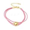 Polyester Multi-Strand Bracelets FB-CBA983F-02G-03-4