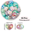 50Pcs Transparent Crackle Acrylic Beads TACR-PA0001-09-2