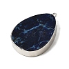 Synthetic Imperial Jasper Pendants G-P614-03P-01-2