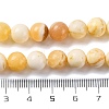 Natural Yellow Jade Beads Strands G-F591-17-8MM-6