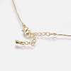 Brass Pendant Necklaces NJEW-I105-01G-4
