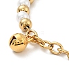 201 Stainless Steel Bell Charms Bracelet BJEW-A126-02G-2
