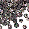 60Pcs 3 Styles Natural Black Lip Shell Buttons BUTT-TA0001-25-3