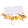 Resin Food Model Dangle Earrings PW-WG01B9B-01-5