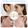36Pcs 3 Colors 304 Stainless Steel Clip-on Earring Findings STAS-ME0001-63-5