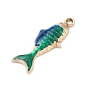 Alloy Enamel Pendants PALLOY-P313-09B-G02-2