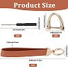 1 Sets PU Alloy Keychain AJEW-GF0010-84-2