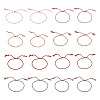 16Pcs 8 Colors Macrame Cotton Cord Slider Bracelets BJEW-TAC0060-2