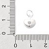 925 Sterling Silver Cubic Zirconia Pendants STER-Q001-03S-01-3