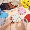 9Pcs 9 Colors Imitation Leather Bag Bottoms DIY-ME0002-90-3