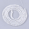 Electroplate Glass Beads Strands EGLA-T013-04-M-3