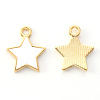 Light Gold Plated Alloy Enamel Pendants ENAM-R136-21A-2