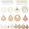 DIY Wooden Dangle Earring Making Kits DIY-NB0005-49-1