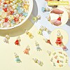 100Pcs 10 Colors Acrylic Pendants PALLOY-CJ00058-3