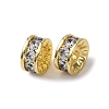 Brass Micro Pave Cubic Zirconia Beads KK-A270-02A-G-1